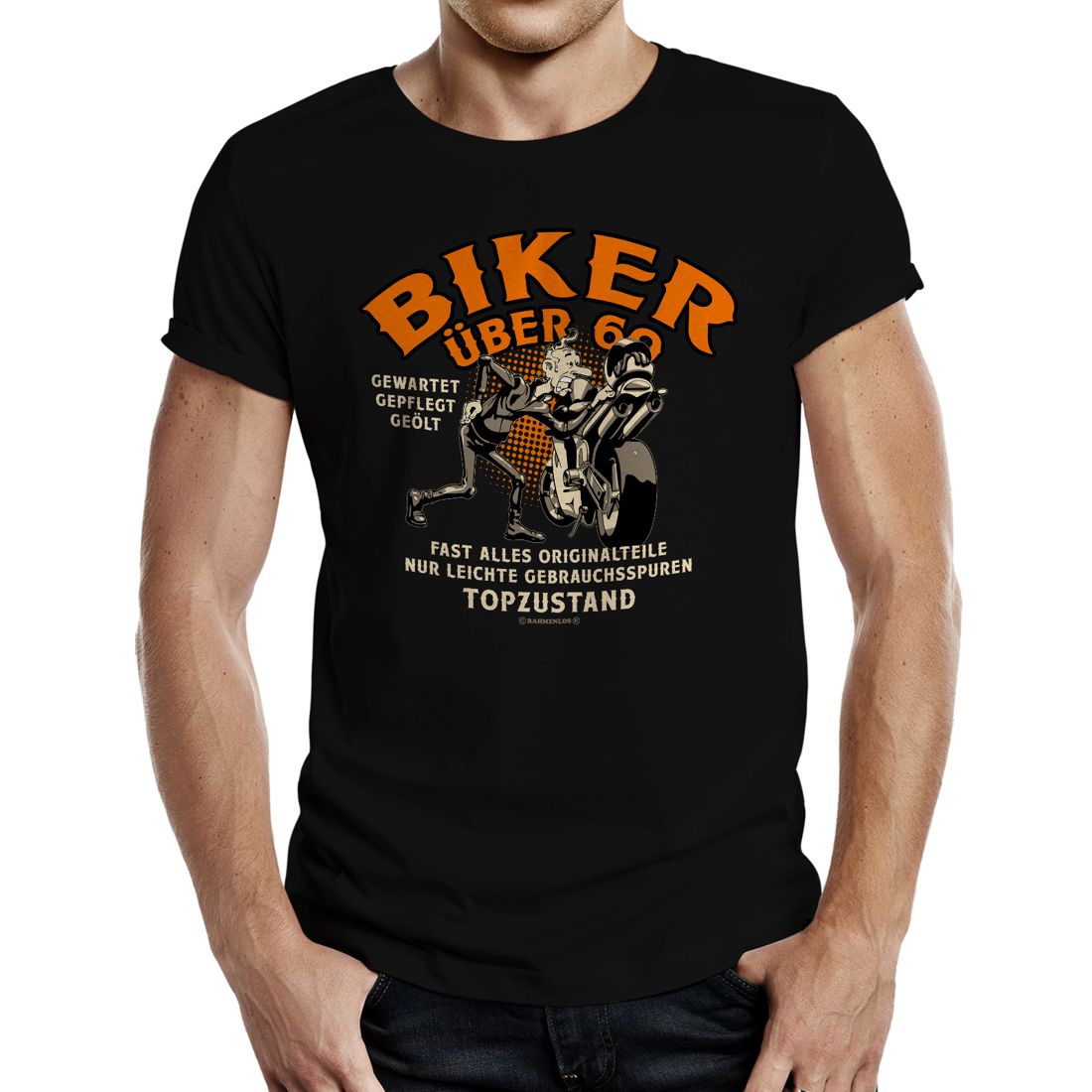 T-Shirt - Biker - Biker über 60 in Top Zustand