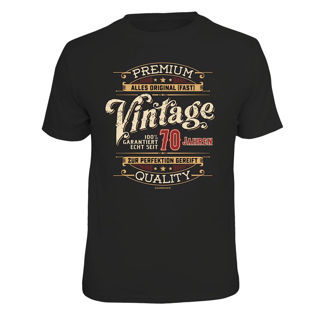 Fun T-Shirt - Geburtstag - Vintage - 70. Geburtstag